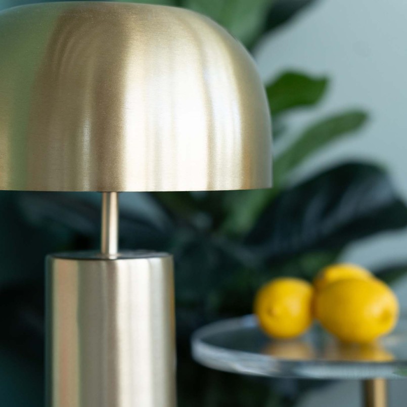 Retro golden table lamp - Loungy - Kare Design
