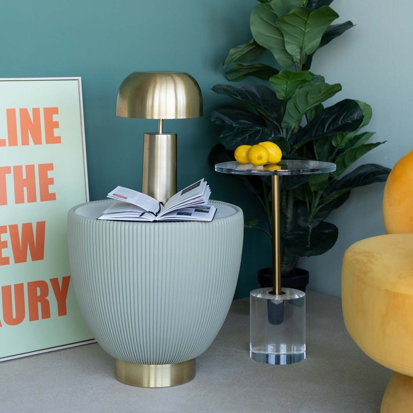 Retro gouden tafellamp - Loungey - Kare Design