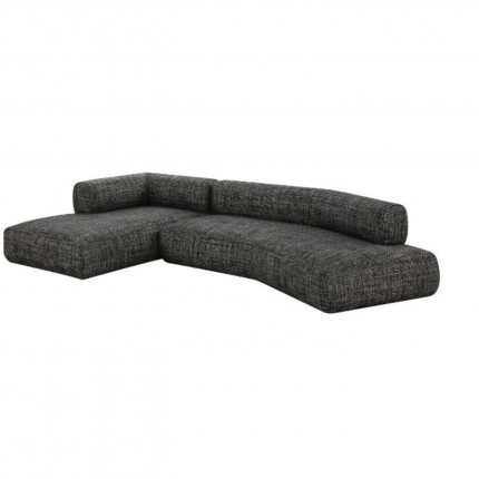 Hoekbank Bow links zwart en wit Kare Design