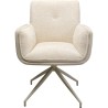 Chaise pivotante à acc. Hilla blanc