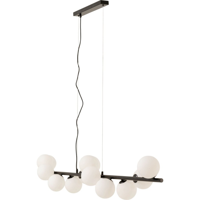 Suspension Scala Balls Milky noir 150cm