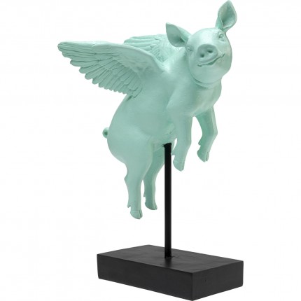 Woonaccessoires vliegend varken groen Kare Design