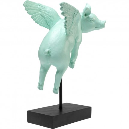 Woonaccessoires vliegend varken groen Kare Design