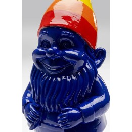 Figurine décorative Gnome Standing Rainbow bleu 21