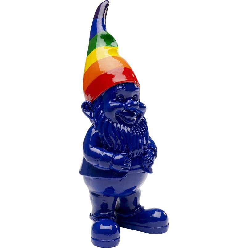 Figurine décorative Gnome Standing Rainbow bleu 21