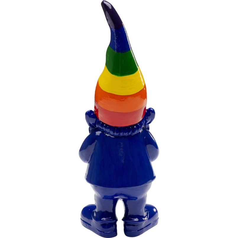 Figurine décorative Gnome Standing Rainbow bleu 21