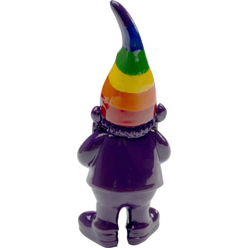 Figurine décorative Gnome Standing Rainbow violet