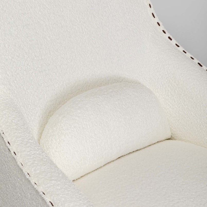 Schommelstoel in crème polyester - Swing Ritmo - Kare Design