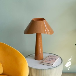 Retro oranje stalen lamp - Cloudy Round - Kare Design