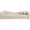 3-seater sofa in cream and beige woven fabric - Livia - Kare Design
