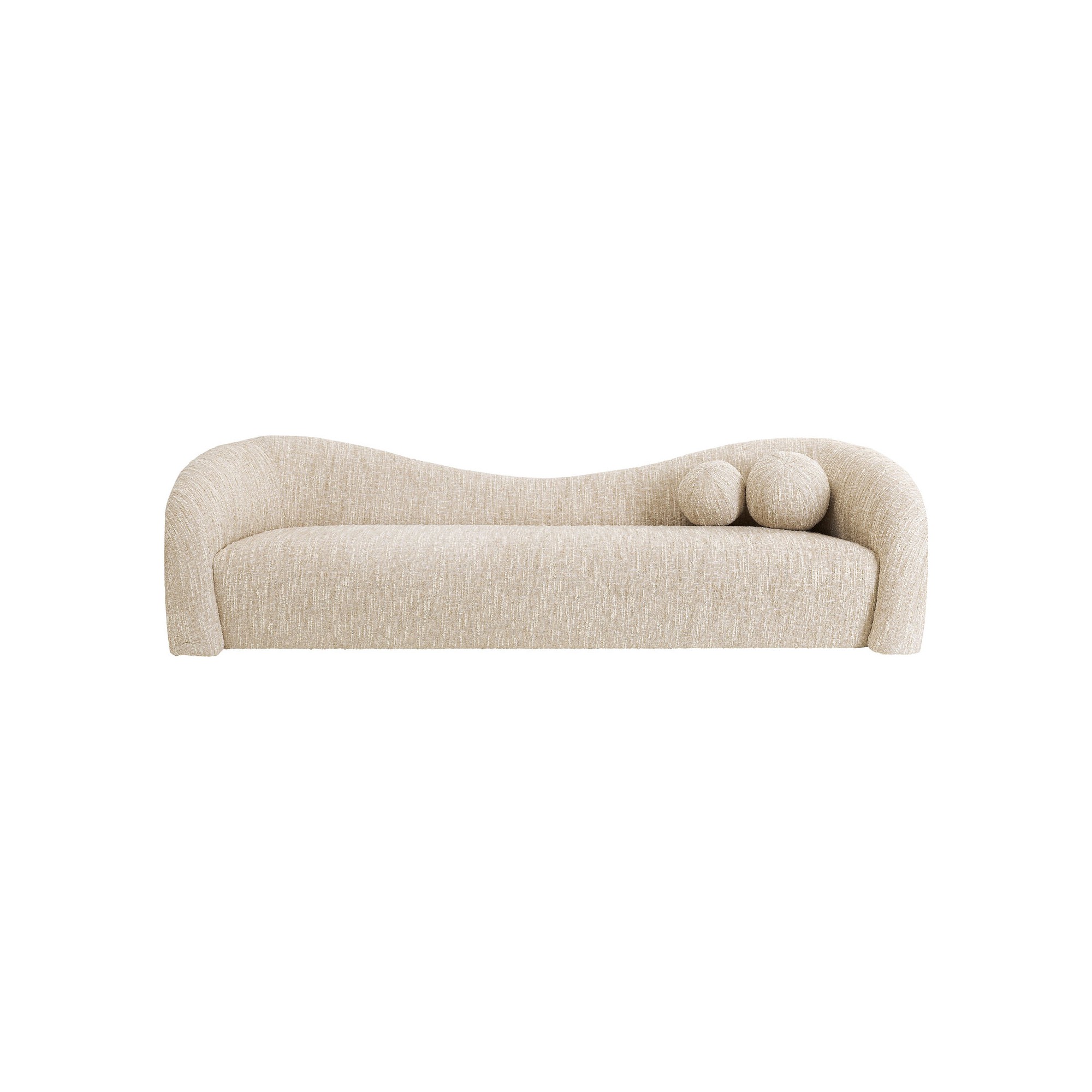 Sofa Livia Melange 3-Zits creme Kare Design