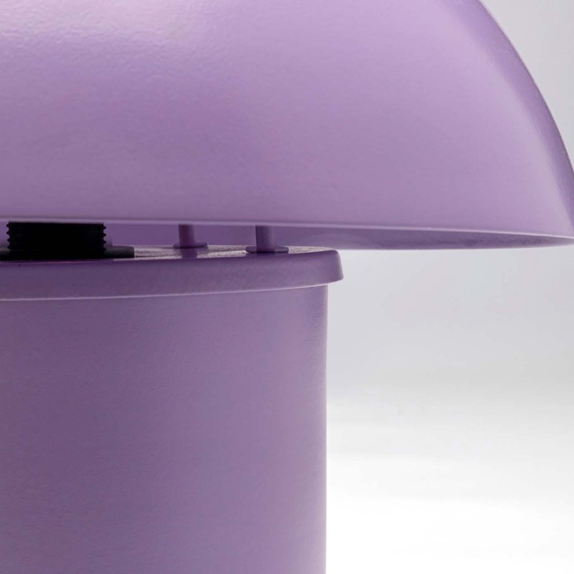 Retro steel mushroom lamp in violet - Mushroom - Kare Design