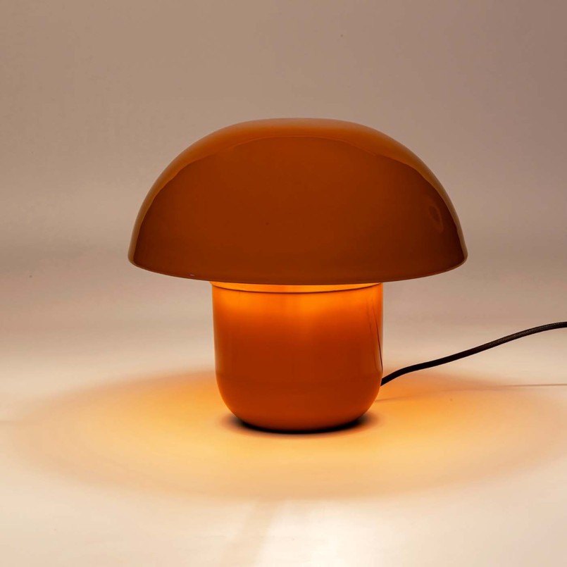 Gele retro lamp - Paddestoel - Kare Design
