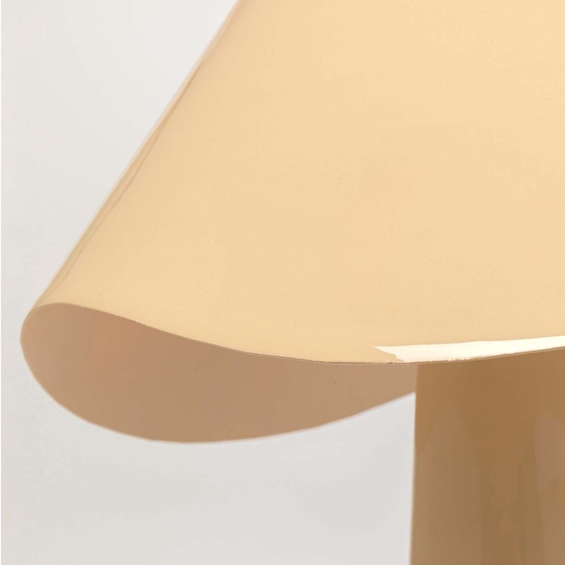 Cream retro lamp in steel - Cloudy Round - Kare Design