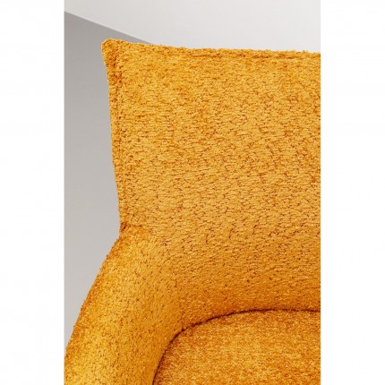 Stoel met armleuningen Selma oranje Kare Design