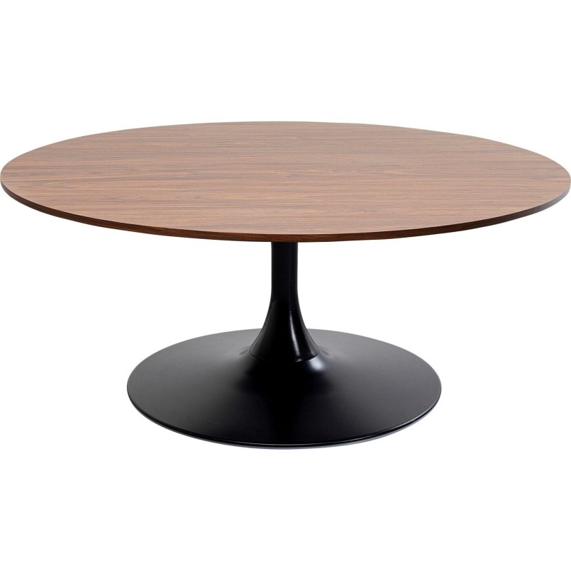 Walnut and black coffee table - Schickeria - Kare Design