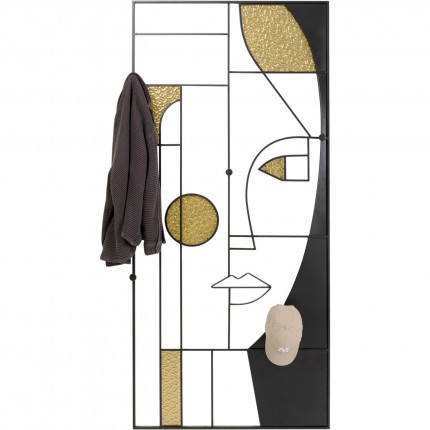 Wand Kapstok Art Face vrouw 200x90cm Kare Design