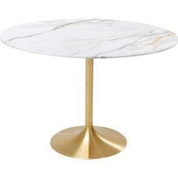 Table Invitation Ø120cm ceramic white Kare Design