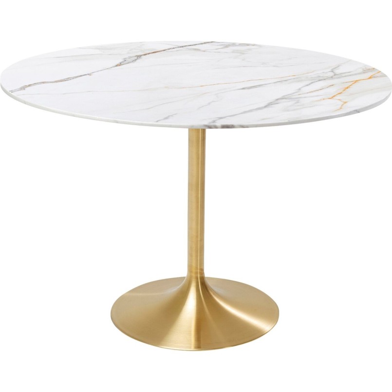 Table Invitation Ø120cm ceramic white Kare Design