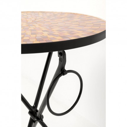 Bijzettafel Clack Mosaic Ø35cm rood Kare Design