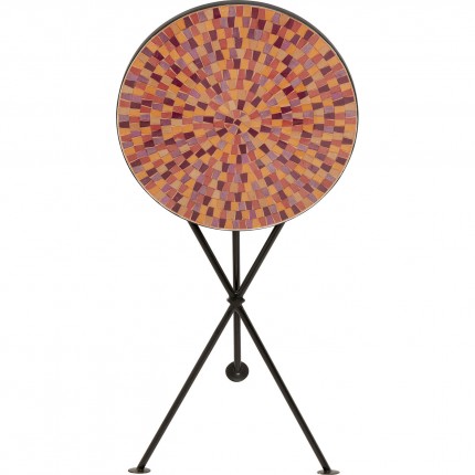 Bijzettafel Clack Mosaic Ø35cm rood Kare Design