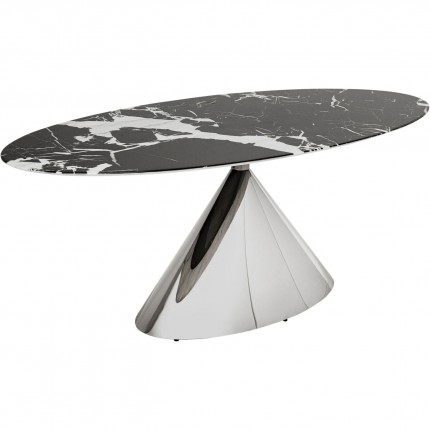 Eettafel Mambo 200x100cm chroom Kare Design