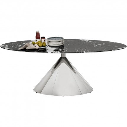Eettafel Mambo 200x100cm chroom Kare Design