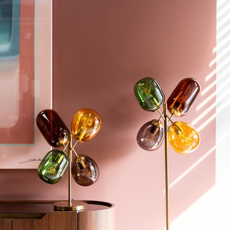 Retro staande lamp in veelkleurig glas - Balloon Dance - Kare Design