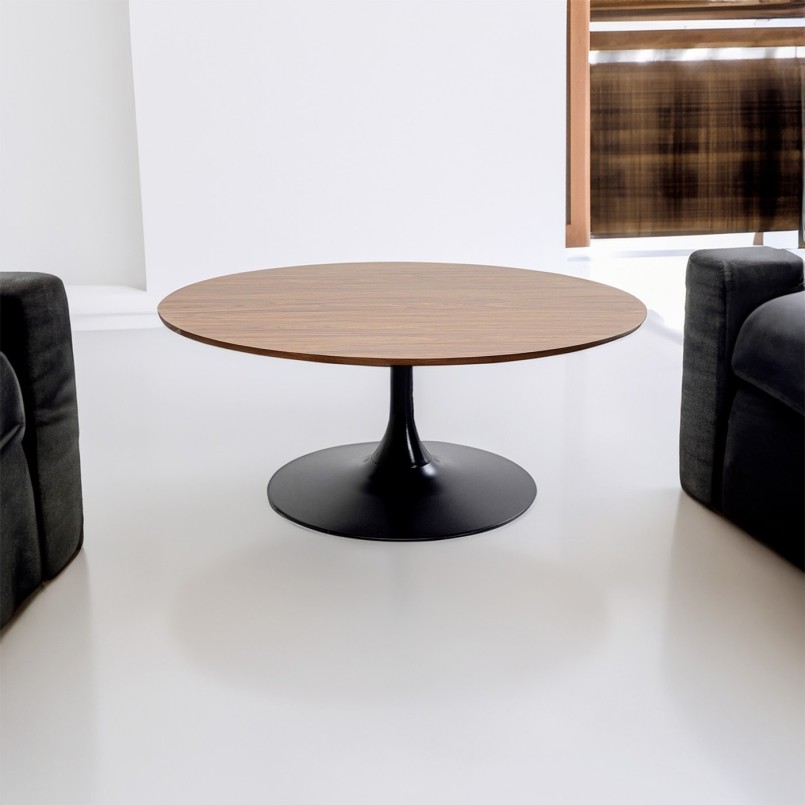 Walnoot en zwarte salontafel - Schickeria - Kare Design