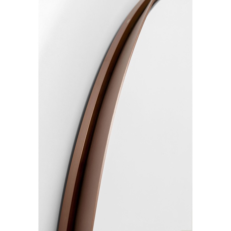 Round wall mirror with bevelled edges - Arezzo Coffee - Kare Design