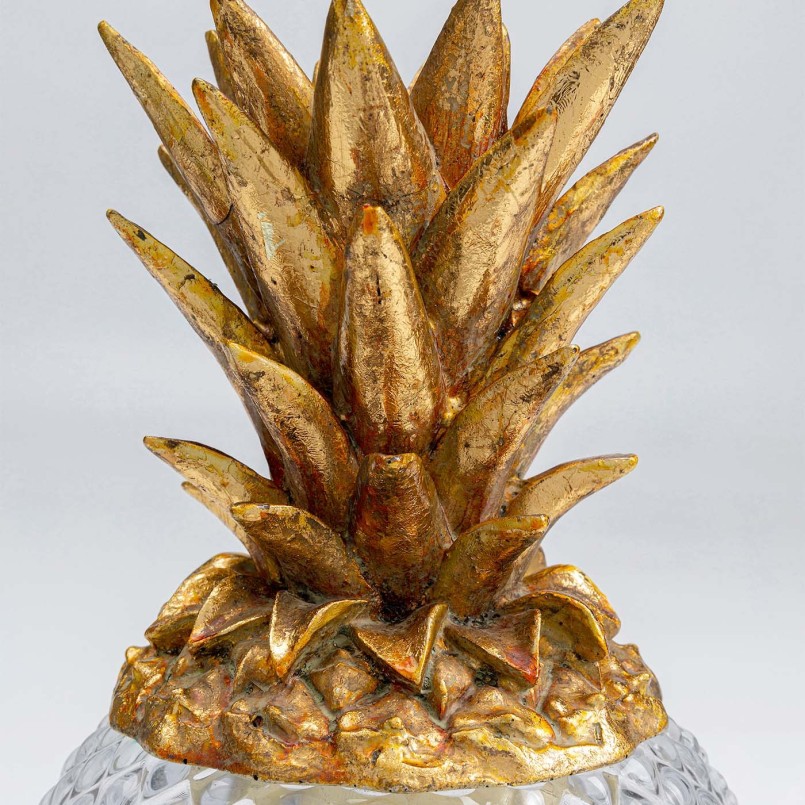 Transparent and golden pineapple box - Kare Design