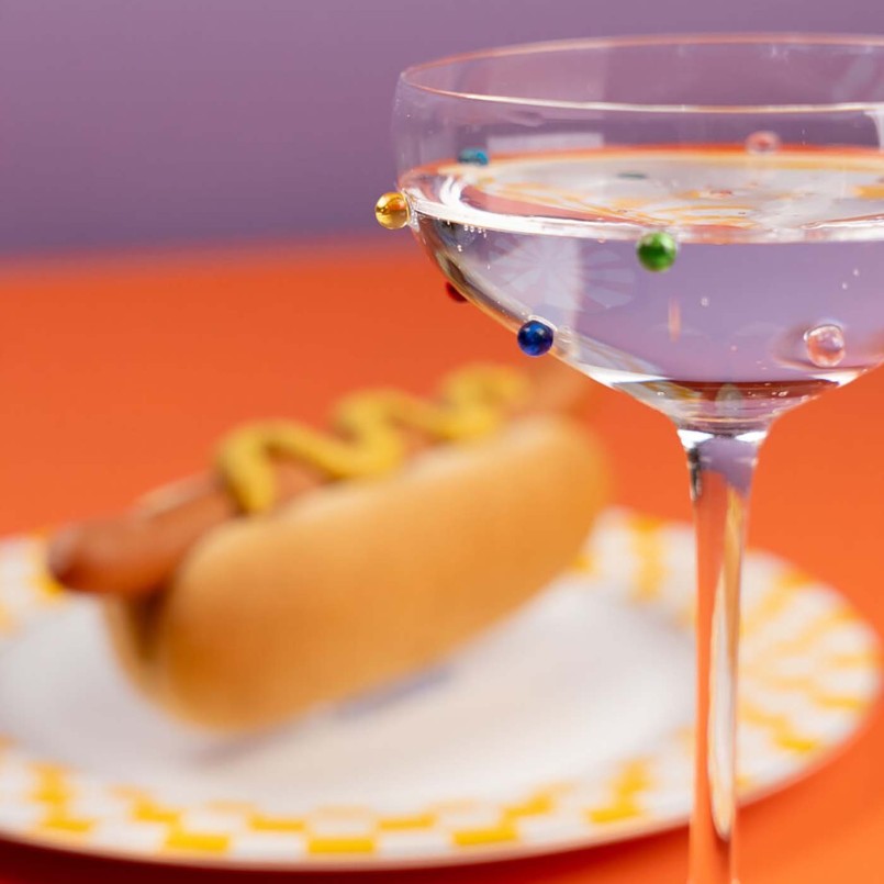Veelkleurige 3D cocktailbril - Party Dots - Kare Design