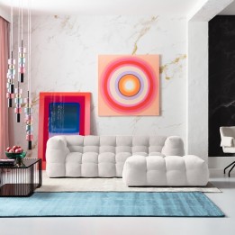 Cream fabric sofa - Salamanca - Kare Design