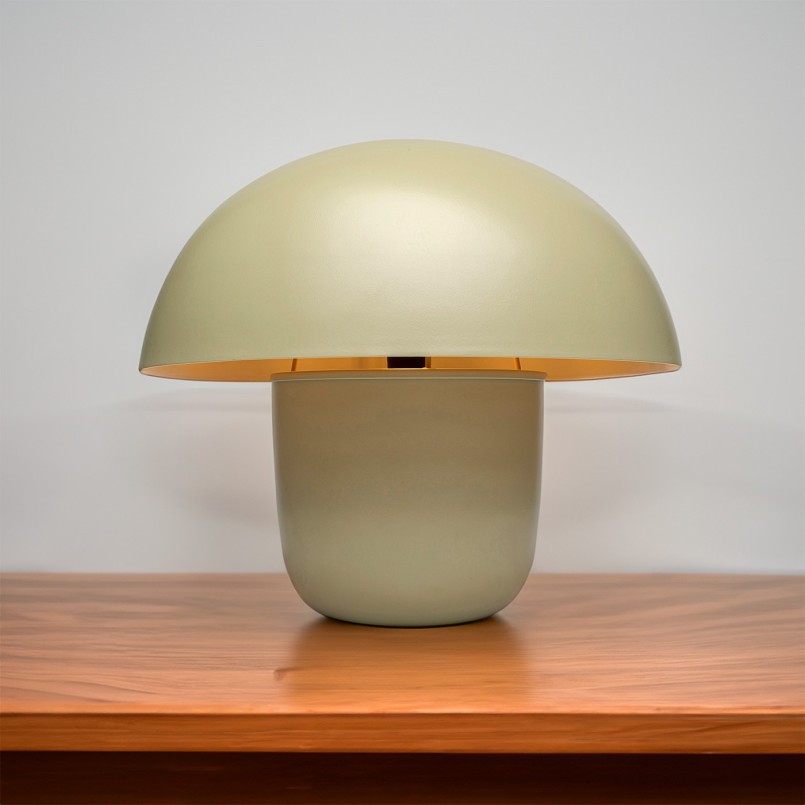 Retro lichtgroene stalen paddestoellamp - Paddestoel - Kare Design
