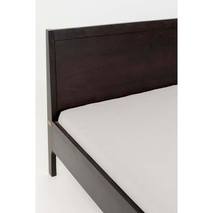 Eigentijds donkerhouten bed - Brooklyn Walnut - Kare Design