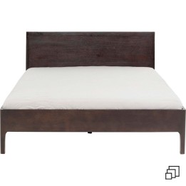Eigentijds donkerhouten bed - Brooklyn Walnut - Kare Design