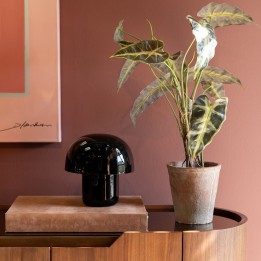 Retro zwarte stalen paddestoel lamp - Paddestoel - Kare Design