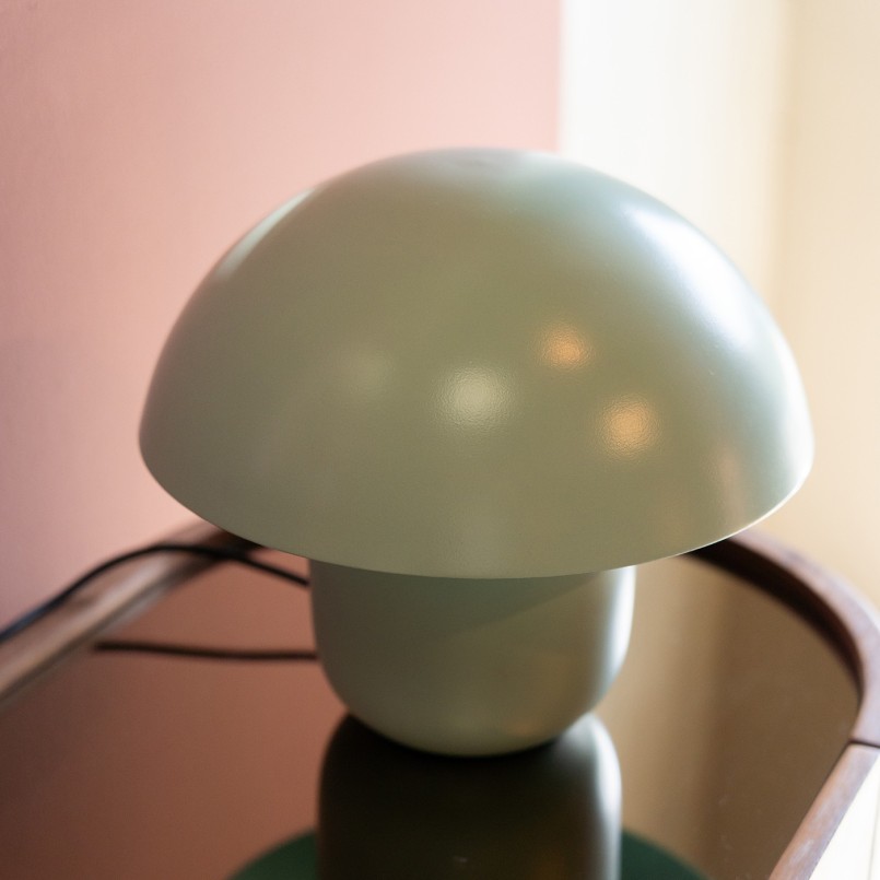 Retro blauwe stalen paddestoel lamp - Paddestoel - Kare Design