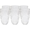 Waterglazen met sneeuwvlokken in reliëf - Ice Flowers - Kare Design