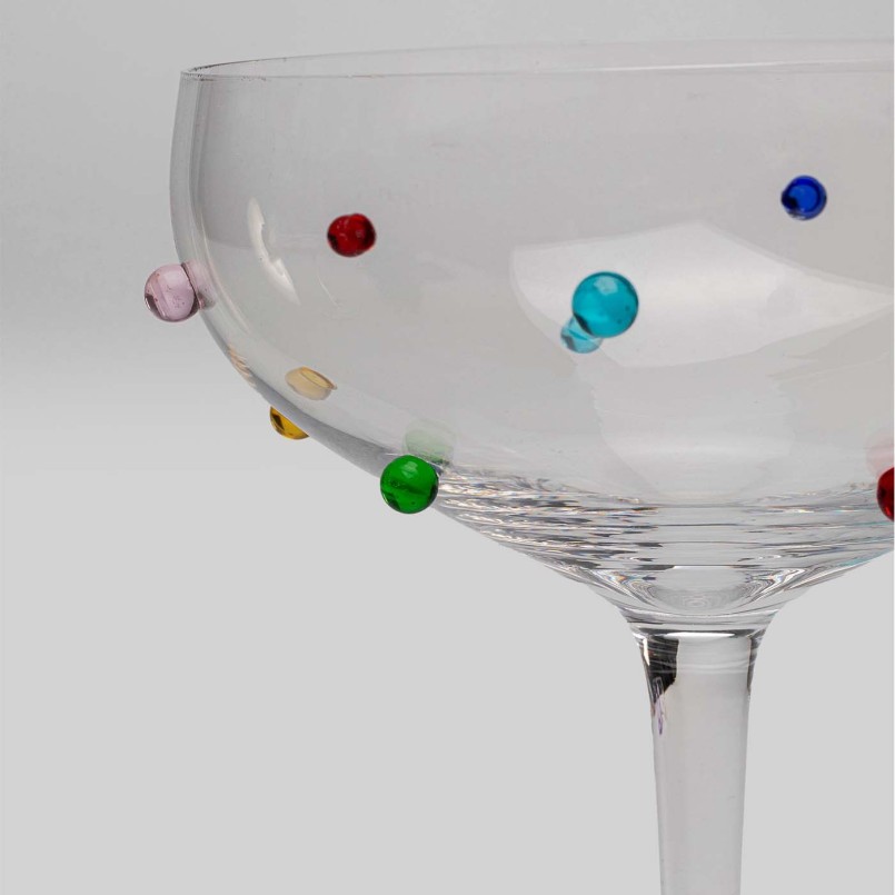 Veelkleurige 3D cocktailbril - Party Dots - Kare Design