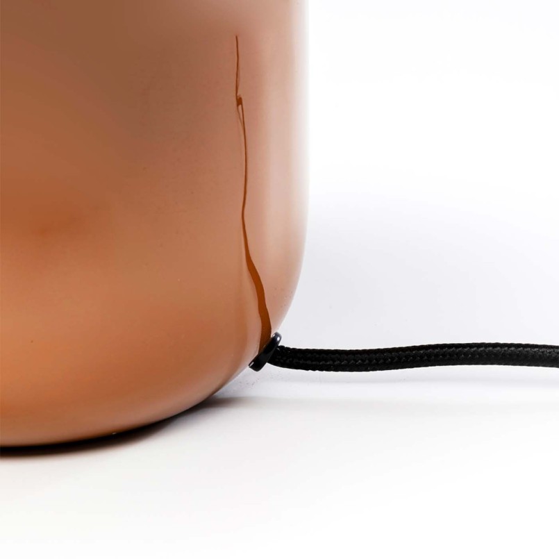 Bruine retro lamp - Paddestoel - Kare Design