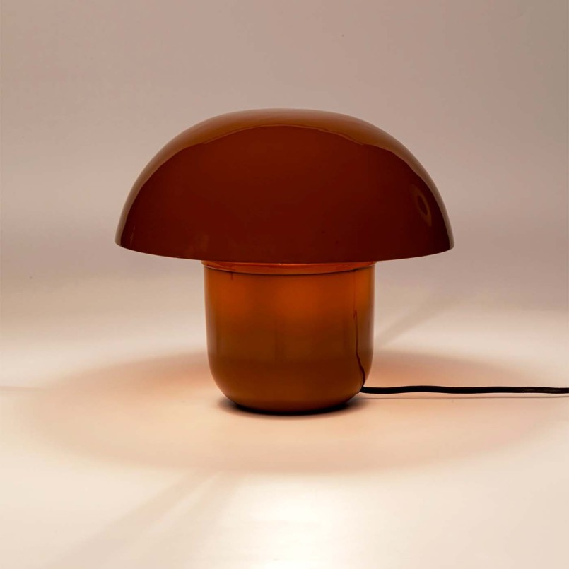 Brown retro lamp - Mushroom - Kare Design