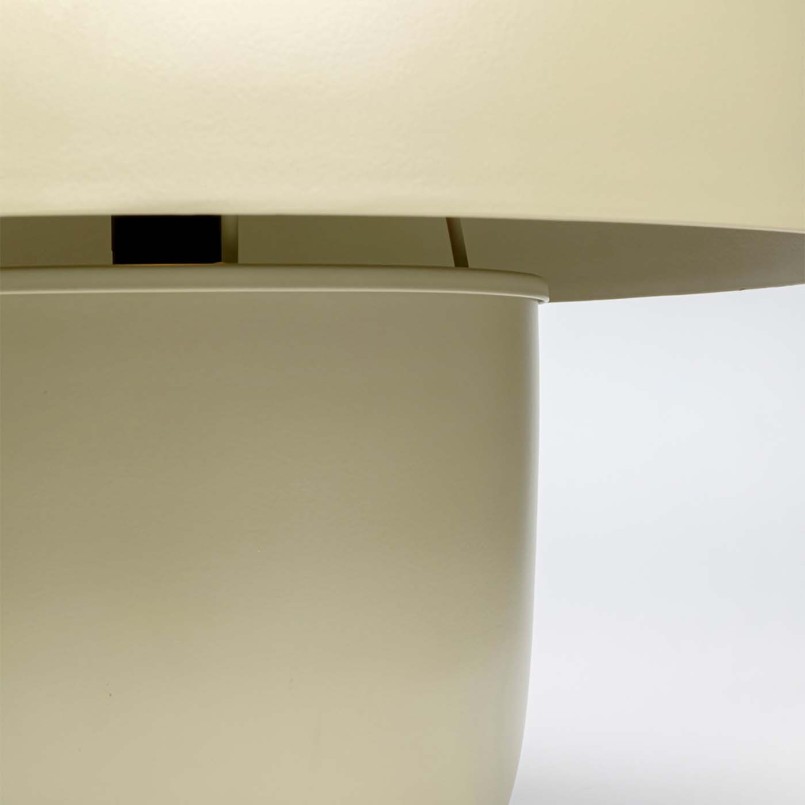 Retro lichtgroene stalen paddestoellamp - Paddestoel - Kare Design