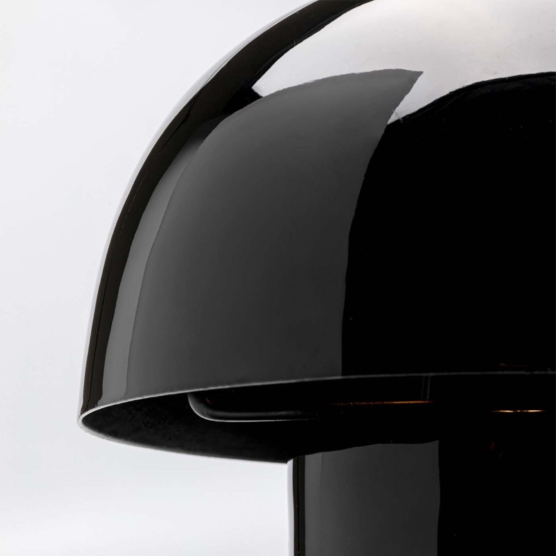 Retro zwarte stalen paddestoel lamp - Paddestoel - Kare Design