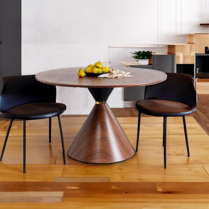 Table Cono Ø120cm walnut Kare Design