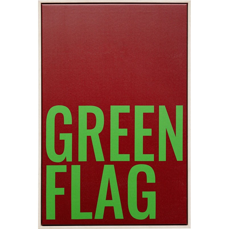 Green and purple chalkboard - Green Flag - Kare Design