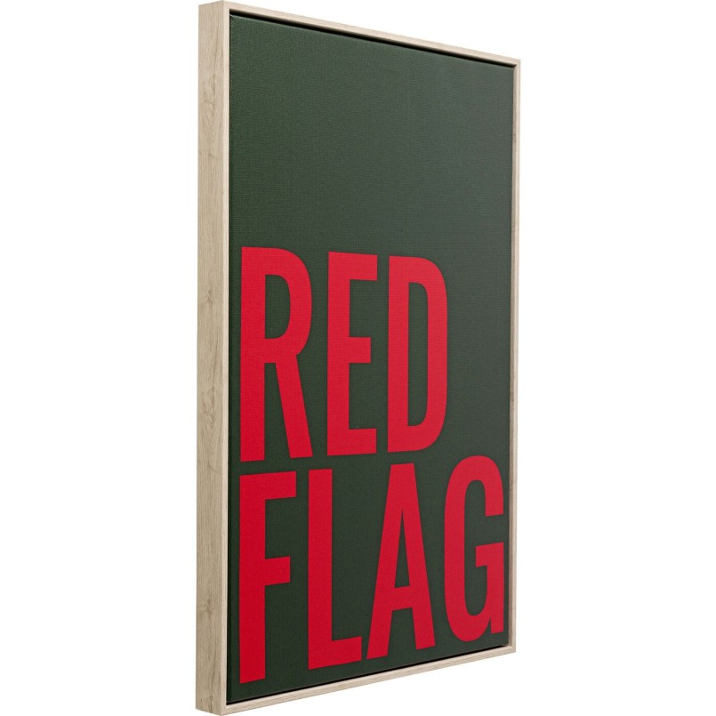 Groen en rood krijtbord - Rode vlag - Kare Design
