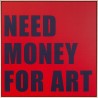 Red and blue square board - Need Money - Kare Design