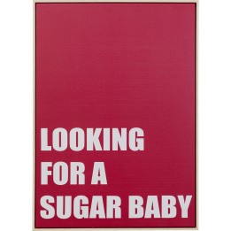 Krijtbord in bordeauxrood en wit - Sugar Baby - Kare Design