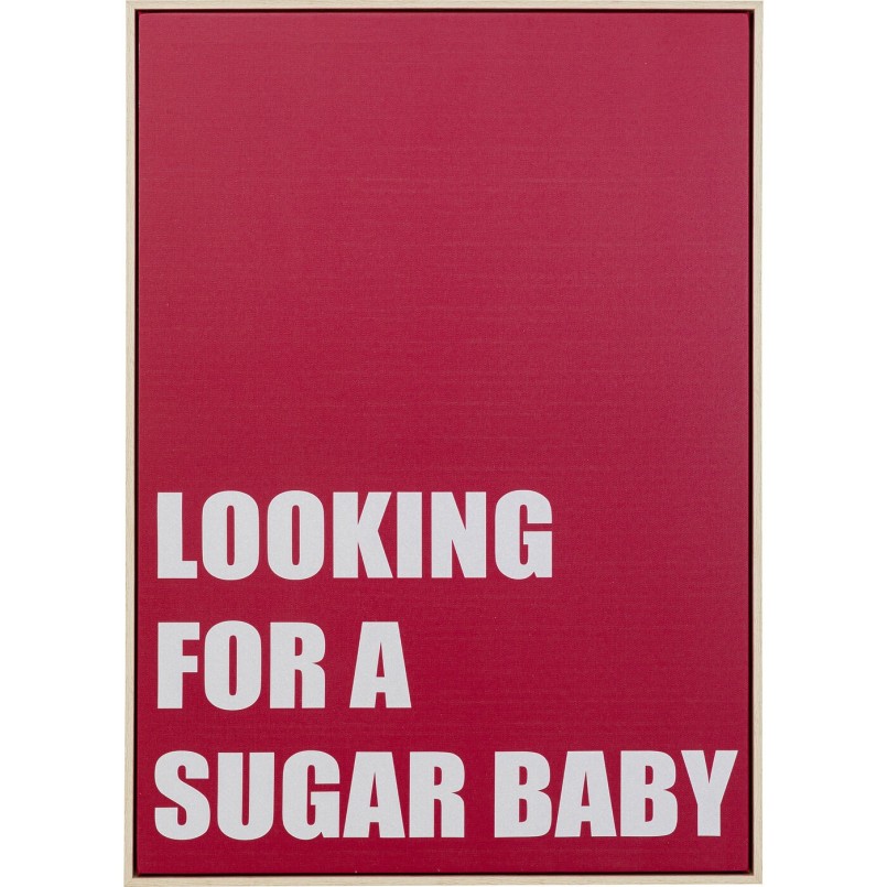 Krijtbord in bordeauxrood en wit - Sugar Baby - Kare Design